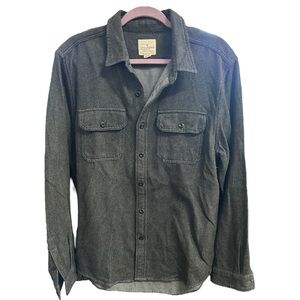 American Eagle Men’s Long Sleeve Button Down Thick‎ Shirt  Sz L